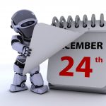 robot with a calender